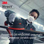 3M Xtract Pneumatic Random Orbital Sander, 88960, 6 in - size: 6 in, 3/8 in Orbit, style: Self-Generated Vacuum