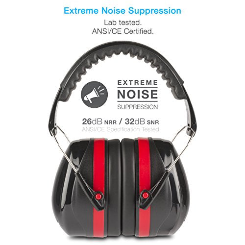 Cyber Acoustics Professional Safety Lightweight Ear Muffs for Hearing Protection and Noise Reduction - style: 20-acs340