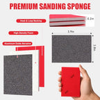 24 Pcs 180 Grit Sanding Sponges, Wet Dry Sanding Blocks for Polishing - size: 24 PCS-180 Grit