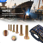 780PCS Bolt and Nut Assortment Kit - size: 780pcs 1/4"-20 5/16"-18 3/18"-16 1/2"-13