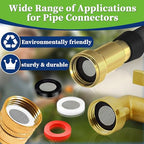 ZDBB 258 Pcs 2-in-1 Spigot Washer & Hose Gasket Kit for Assorted Outdoor Faucet Garden Hose Valve Stem Worn Out Plumber Outside Faucet Bib Shower Gasket Repair Set - size: 258 PCS