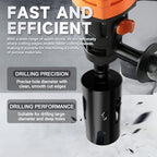 Diamond Core Drill Bit 3"(76mm) with Pilot Bit & Adapters (SDS Plus & Hex) – Upgraded Welded Segments, 8.6" Depth – for Concrete, Solid Brick, Hollow Brick, Masonry & More - size: (3"/76mm)