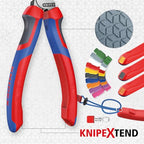 Knipex 7422250SBA 10-Inch High Leverage Angled Diagonal Cutters - Comfort Grip - style: 10-Inch, Angled, Comfort Grip