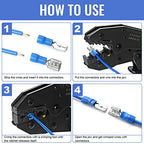Qibaok 1500pcs Wire Connectors - Insulated Electrical Wire Terminals
