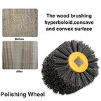 Shinboc 4.7 x 4 Inch Surface Conditioning Tool, 80 Grit Nylon Drawing Wheel - style: 80 Grit