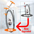 New Upgrade 35 inch Drain Snake Hair Drain Clog Remover Tool - Sink Drain Cleaner for Toilet Sewer Shower Kitchen Bathroom Tub Clogged Drains Opener Cleaning Tool, Flexible Grabber Claw Pick Up Tool