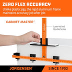 JORGENSEN Cabinet Template Jig for Handle and Knob, Drawer Hardware Jig