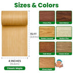 ECOHomes Wood Grain Repair Tape (Classic Maple, 4 Inch x 15 Feet) - color: Classic Maple, size: 4 Inch By 15 Ft