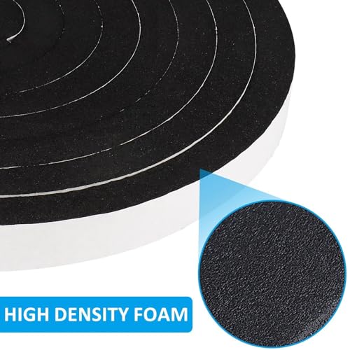 DGSL Foam Weather Stripping, 1/2" x1/8", 164Ft Door Window Seal Tape - size: 1/2In x 1/8In x164Ft