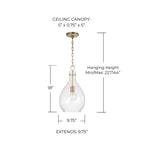 Open Box - Capital Lighting 349011AD - Pendants Indoor Lighting
