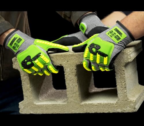 MAGID T-REX HPPE Construction Impact Gloves, ANSI Level A5, 1 Pair - size: 6/XS, style: 1 Pair
