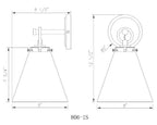 Open Box - Z-Lite 806-1S-MB - Wall Sconces Indoor Lighting