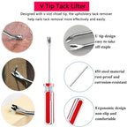 Construction and Upholstery Staple Remover Tack Puller Nail Remover Tool Set Nail Puller Plier, Staple Puller, Tack Lifter, Fastener Remover, for Furniture Floor Wall Wooden Case Car Photo - color: 4 Pcs