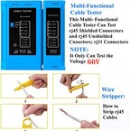 Gaobige rj45 Crimping Tool for Cat6 Cat5e Cat5, Sturdy Pass Through Crimper
