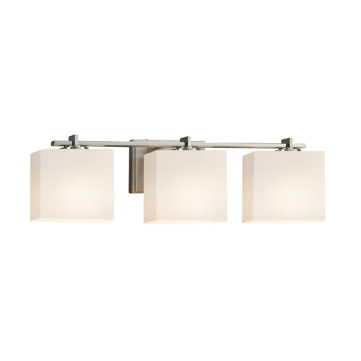 Open Box - Justice Design Group FSN-8443-55-OPAL-NCKL-LED3-2100 - Bathroom Fixtures