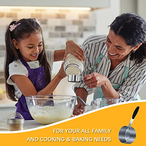 2PCS 2/3cup(158ml) Measuring Cup, Stainless Steel Measure Scoop - size: 2/3cup