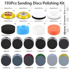 193 Pcs 2 Inch Sanding Discs, Headlight Restoration Polishing Kit - size: 2 Inch