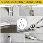 Grout Removal Tool Kit – 33Pcs Tile Caulk Scraper Set with Carbide Saws, Ergonomic Handle & Multi-Shape Blades for Efficient Bathroom, Shower & Kitchen Floor