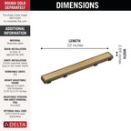 Open Box - Delta DT0732413-CZ - Shower Drain Parts Bath and Shower Parts
