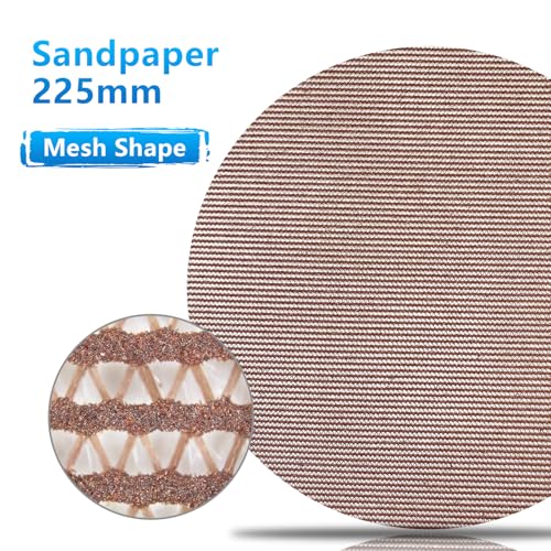 25 Pcs 9-Inch Mesh Sanding Discs, 60-180 Grit, Hook and Loop, Low-Dust Drywall Sandpaper for Electric Sanders, Pole Sanders & Dustless Drywall Sander with Vacuum - style: 9 Inch Mesh Sanding Discs