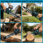 12" Brushless Cordless Electric Chainsaw with 2×4.0Ah Batteries