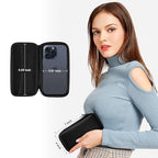 iMangoo Travel Essential Electronics Organizer Charger Case Carrying Pouch - color: FiberBlack, size: Small