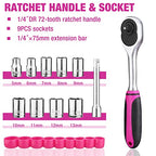ValueMax Pink Tool Kit, 218-Pieces Home Repairing Tool Set