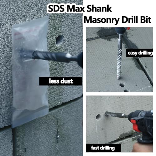 3/8 x 18 SDS Max Rotary Hammer Drill Bit, 10x460mm Masonry Drill Bit - size: 10mm ( 3/8 in ) Diameter, style: Length :460mm / 18 inch
