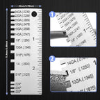 Pimoys 2-Pack Stainless Steel Wire Gauge and Sheet Metal Thickness Tool - style: Sheet
