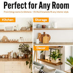 EVALD LevelMate™ Uni-Mount 4 Inch Floating Shelf Brackets, Hidden Shelf Brackets with Anti-Sag Pinol Screw System, Floating Shelf Mount with Screws & Anchors (6 Pack) - size: 4 Inch, style: 6 Pack Uni-mount