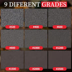320-2500 Grit Sanding Sponge Set for Wood - style: Mix Grit