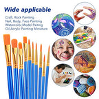 ESRICH 160PCS Paint Brushes, Paint Brush for Acrylic Painting - color: Blue, size: 160