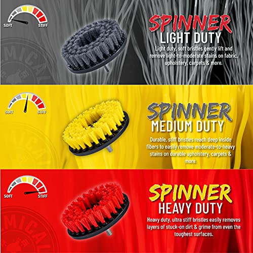 Chemical Guys, Medium Duty Spinner Drill Brush Attachment, Multi-Surface - style: Medium Duty