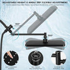 Shower Head with Handheld, High Pressure Black Rain Shower Head - color: A-Matte Black, style: Rectangular 12"