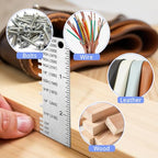 Pimoys 2-Pack Stainless Steel Wire Gauge and Sheet Metal Thickness Tool - style: Sheet