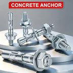 3/8 x 4 in Wedge Anchors 6 pcs Galvanized Concrete Anchors - size: 3/8 x 4In