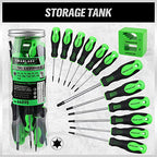 SWANLAKE Magnetic Torx Screwdriver Set - 13 Pieces - T5 to T40 Star Screwdrivers - style: 13-Piece Torx Screwdriver Set