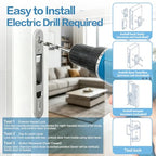 Reachout Lock and Receiver Kit, Compatible Andersen Sliding Door