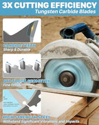 KEENTECH 4-1/2" Circular Saw Blade 24T+40T, 4-Pack, Fast Cut & Fine Finish - size: 24T/40T