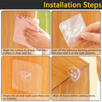 20 Pieces Plastic Shelf Support Peg,Self Adhesive Bracket,Partition Pin for Furniture Kitchen Cabinet Book Shelves Closet Brackets Clapboard Layer