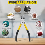 BOOSDEN Wire Cutter 6.5 inch Cutting Pliers Diagonal Cutter Snipper 10 Pack - size: 6.5"- 10 Pack
