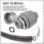 Maitys 30 Pcs 1/2 Inch Liquid Tight Connector Straight 180 Degree