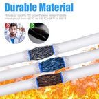 Tatuo 65.6 ft Braided Cable Sleeve Expandable Wire Sheathing(White) - color: White, size: 65.6 ft