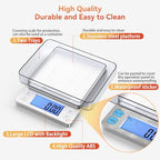 BOMATA 0.01g Small Digital Gram Scale, Upgraded 1kg Jewelry Scale - size: 0.01g/1kg Silver