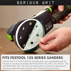 Serious Grit - 5-Inch 9-Hole P220 Grit Sanding Discs - 50 Pack Box - size: 220 Grit