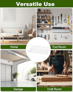 8 Pack 17 x 8 Inch Slatwall Shelves, White - style: 8 Pack White