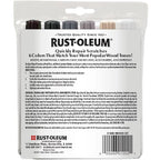 Rust-Oleum Furniture, Wood Floor and Wood Laminate Repair Markers, 6 Count, White, Boardwalk, Aged Barrel, Carbon Gray, Smoke Gray and Espresso, ‎Cool Tones, 376990
