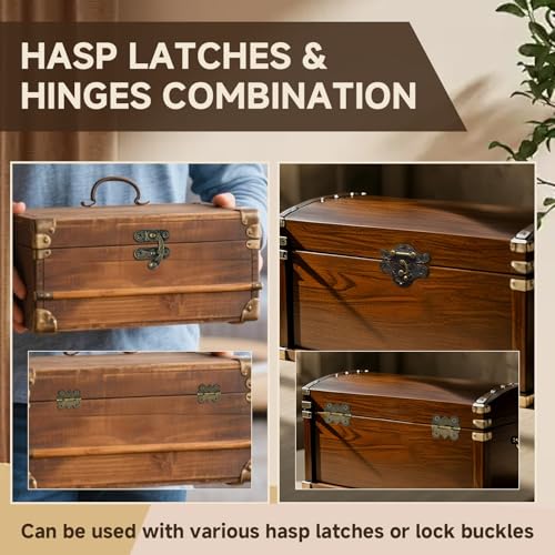 LEFTSTARER 60Pcs 1.2In Antique Cabinet Door Hinges with Screws, Bronze Butterfly Style, Small Hinges for Crafts Cabinet Wooden Jewelry Boxes (A.60 Butterfly Hinges) - color: A.60 Butterfly hinges