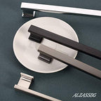 Alzassbg Brushed Black Nickel Cabinet Pulls and Handles 10 Pack, AL3061BBN - color: Brushed Black Nickel, size: 6-1/4" Hole Center