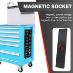 EACELIY Magnetic Socket Organizer Set,Metric Socket Holder Kit, Socket Trays，holds 75 Deep and Shallow 3/8" Sockets(sockets not included) 丨3Pcs 1/2", 1/4" and 3/8" （Black） - size: 3PCS Metric 1/2&3/8&1/4